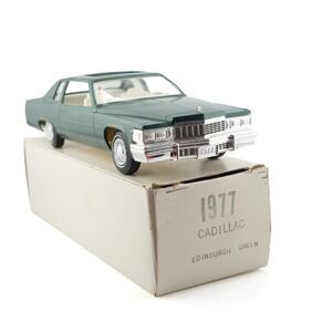 1977 Cadillac Coupe DeVille Jo Han Dealer Promo Model Car Edinburgh Green 70s